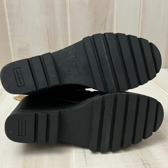 NWT Cool Planet Steve Madden Marsh Boots Black Wmn’s Sz 11 Sustainable Lug Sole - Picture 10 of 15